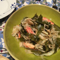 ナピト's cooksnap of when they made きゅうりとわかめの酢の物.