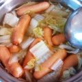 美猫0120's cooksnap of when they made 白菜とソーセージのコンソメ煮.