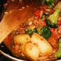 シーズー可愛い's cooksnap of when they made トマトとツナで冬瓜のカレー風味炒め.