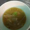 iwakiri☆'s cooksnap of when they made 大根と大根の葉のお味噌汁.