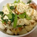 みさリンLOVE's cooksnap of when they made 小松菜とちくわの白和え.
