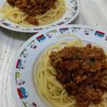 なみえちゃん's cooksnap of when they made 超簡単☆おいしい！！我が家のミートソース・スパゲティ♪.