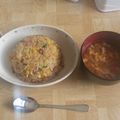 弱虫ケーキ's cooksnap of when they made 手抜きなのにカラフルで簡単なパラパラ炒飯.