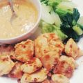 sawax2's cooksnap of when they made 塩レモンココナッツオイルヘルシー鶏胸サテ.