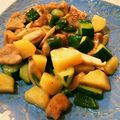 なっつなおこ's cooksnap of when they made 豚肉とズッキーニの炒めもの.