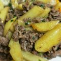 Macaw's cooksnap of when they made 牛肉とジャガイモのバターポン酢炒め♪.