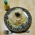 puniＫ's cooksnap of when they made シェフ夫特製のタラコスパゲティ.