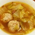 クローシェ's cooksnap of when they made 簡単☆我が家の白菜肉団子スープ.