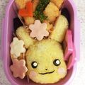 ニヤオ's cooksnap of when they made ピカチュウ☆キャラ弁☆.