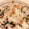 もみのきくりのき's cooksnap of when they made 野沢菜と豚肉の混ぜご飯.