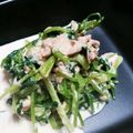 吉田かおり's cooksnap of when they made 水菜とミツバのツナマヨサラダ.