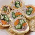 メロンパンマン's cooksnap of when they made ☆オクラと長芋のうすあげロール☆.