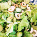 lamiloy's cooksnap of when they made レタスときゅうりとちくわのサラダ.