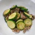 kana叶's cooksnap of when they made ズッキーニと牛肉のオイスターソース炒め.