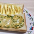 アクセル☆'s cooksnap of when they made オイスターマヨ★ねぎねぎトースト.
