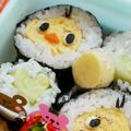 oNACHIKOo's cooksnap of when they made ♡ハート♡のカッパ巻き（キャラ弁にも♫）.