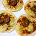miomioko's cooksnap of when they made パリパリ！！餃子の皮ピザ.