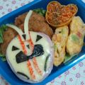 kobmary's cooksnap of when they made キャラ弁 仮面ライダーマッハ ★改良版★.