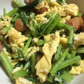 かめのたろう's cooksnap of when they made カブの茎と玉子の炒め物.