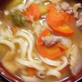 イヴォンヌスキー's cooksnap of when they made 豚汁風辛みそうどん.