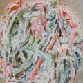 まきーこー's cooksnap of when they made にんじんときゅうりの黒ごまマヨピリ辛和え.