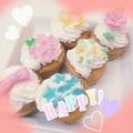 yumiyo1026's cooksnap of when they made マシュマロフォンダンのお花のケーキ　３.