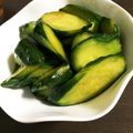 yuuu26's cooksnap of when they made 簡単!パリパリ☆きゅうりの浅漬け☆.