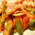manicafe's cooksnap of when they made 豚肉のケチャップ炒め★カレー風味.