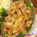 あいあおあいあお's cooksnap of when they made 簡単！薄切り肉で！豚の生姜焼き.