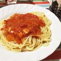 cork's cooksnap of when they made 自分でもびっくり！ベーコントマトソース.