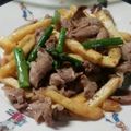 kkoshi's cooksnap of when they made 豚こま塩炒め.