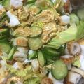 やーしー's cooksnap of when they made レタスとキュウリのわさびマヨサラダ.