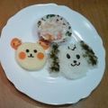 クックG7IYY4☆'s cooksnap of when they made 1歳の誕生日プレート.