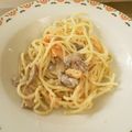 enBateau's cooksnap of when they made スモークサーモンときのこのクリームパスタ.