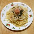 puniＫ's cooksnap of when they made シェフ夫特製のタラコスパゲティ.