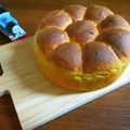 pakushi's cooksnap of when they made かぼちゃのお花ちぎりパン.