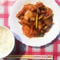 みかこK's cooksnap of when they made お弁当にアスパラ＆トマトのポークチャップ.