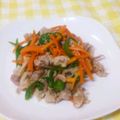 あ～ちゃんさ～ちゃん's cooksnap of when they made 豚肉と人参・ピーマンの炒め物.