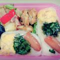 ゆーこリン♡'s cooksnap of when they made 小さなお弁当☆スティックおにぎり！.