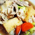 バニラchan's cooksnap of when they made 厚揚げと豚肉の煮物.