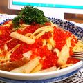 猫のしっぽ♪'s cooksnap of when they made いくらと長芋のめんつゆパスタ.