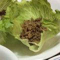 さんぞうコック's cooksnap of when they made シャキシャキレタスの豚ひき肉キノコ包み.