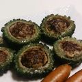 ：ｍｏｍｏ：'s cooksnap of when they made ゴーヤの肉詰めバーグ♪.