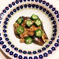 なつき☆ミ's cooksnap of when they made 茄子のオクラ納豆のせ.