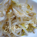 yukiはぴ's cooksnap of when they made 明太味の☆さっぱりあっさりささみもやし.
