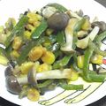 nosso's cooksnap of when they made しめじとピーマンの醤油チーズ炒め☆.