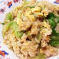 菜つ実☆ミ's cooksnap of when they made レタスチャーハン.