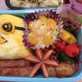 ★ほのどんママ★'s cooksnap of when they made ちゃちゃっと！ミニオンズ弁当☆.