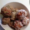 moominlove's cooksnap of when they made お豆腐ドーナツ～きな粉がけ♡.
