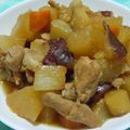 papalook's cooksnap of when they made 簡単計量☆鶏と根菜の煮物（圧力鍋使用）.